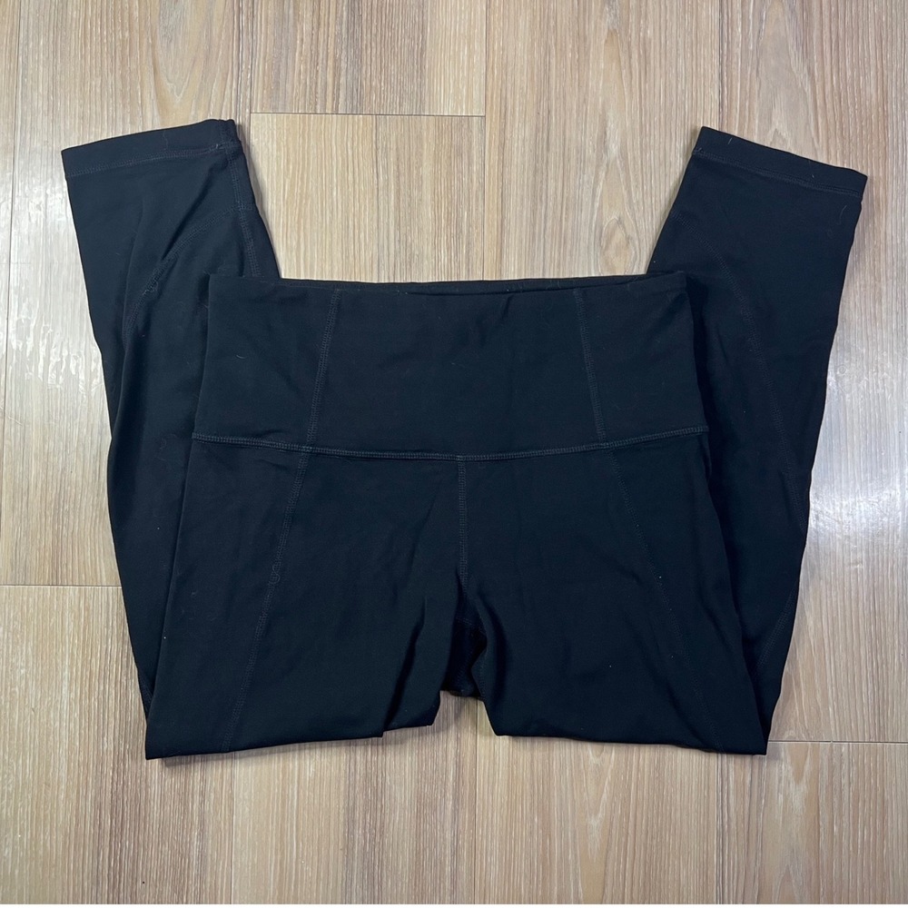 Athleta Womens Leggings High Rise Cropped Yoga Pants Black XS